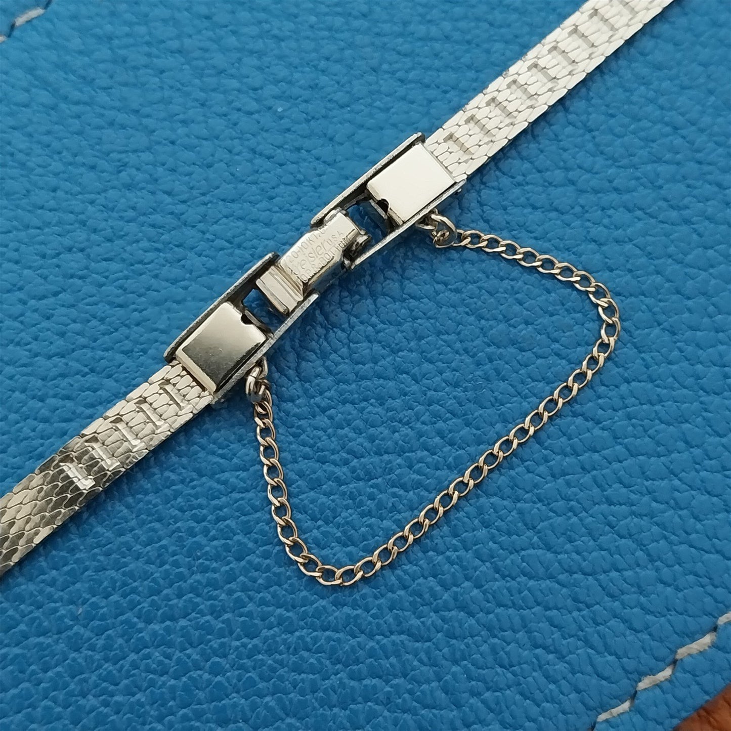 Kreisler Yellow & White Gold-Fill Rhinestone Ladies Vintage Cocktail Watch Band