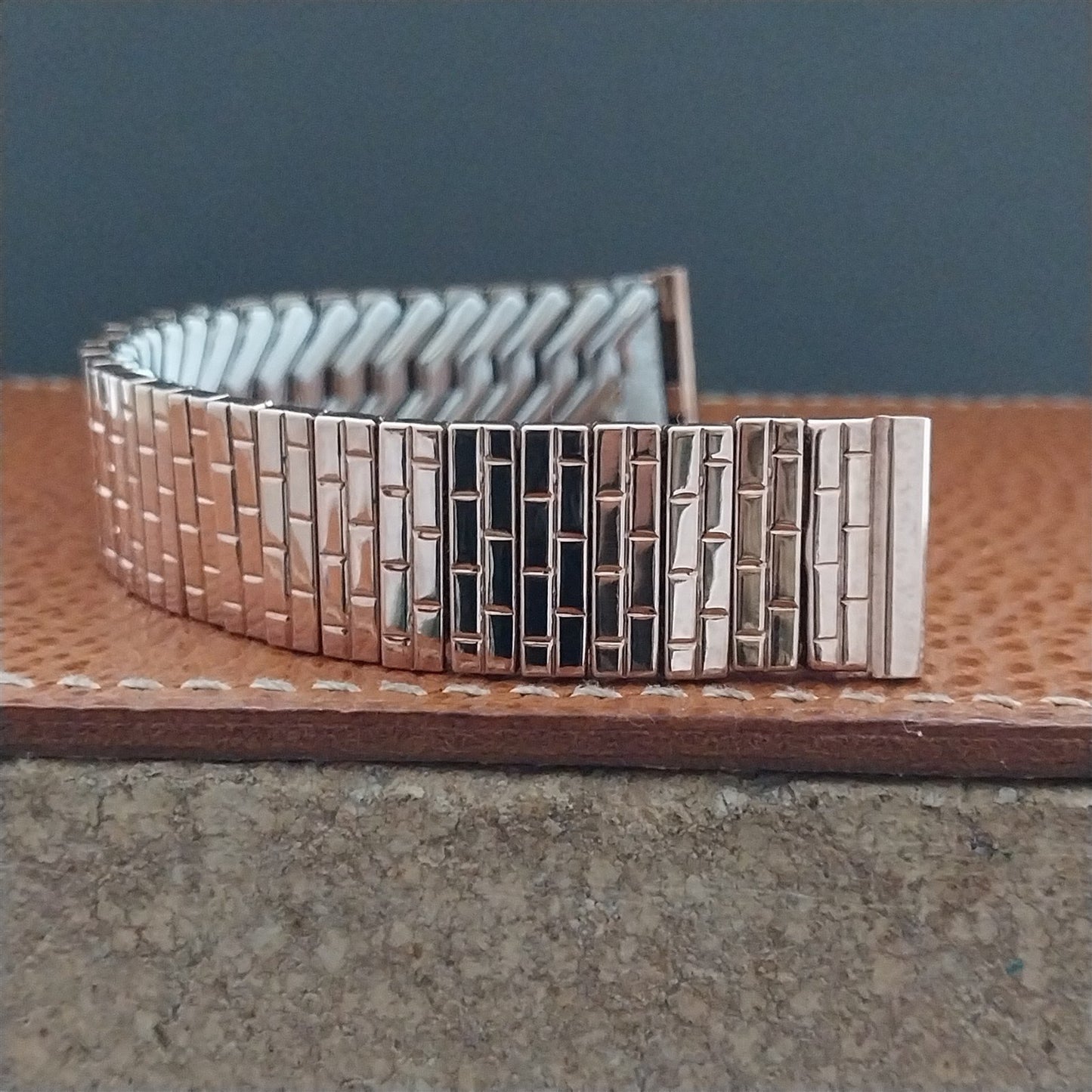 5/8" 1940s 10k Rose Gold Filled Classique Unused Vintage Watch Band