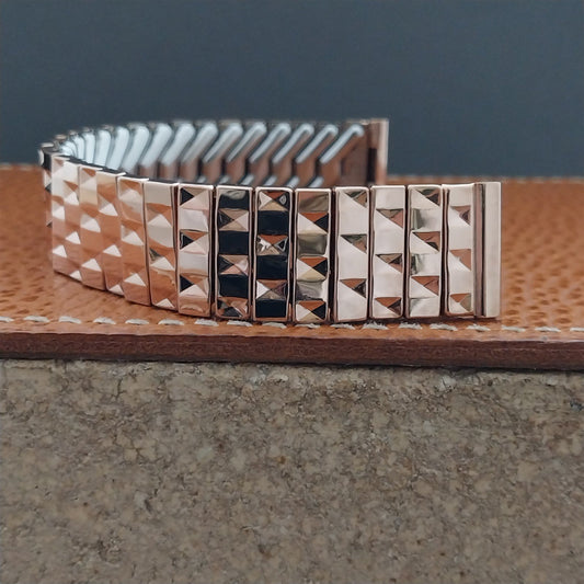 5/8" 1940s 10k Rose Gold Filled Classique Unused Vintage Watch Band