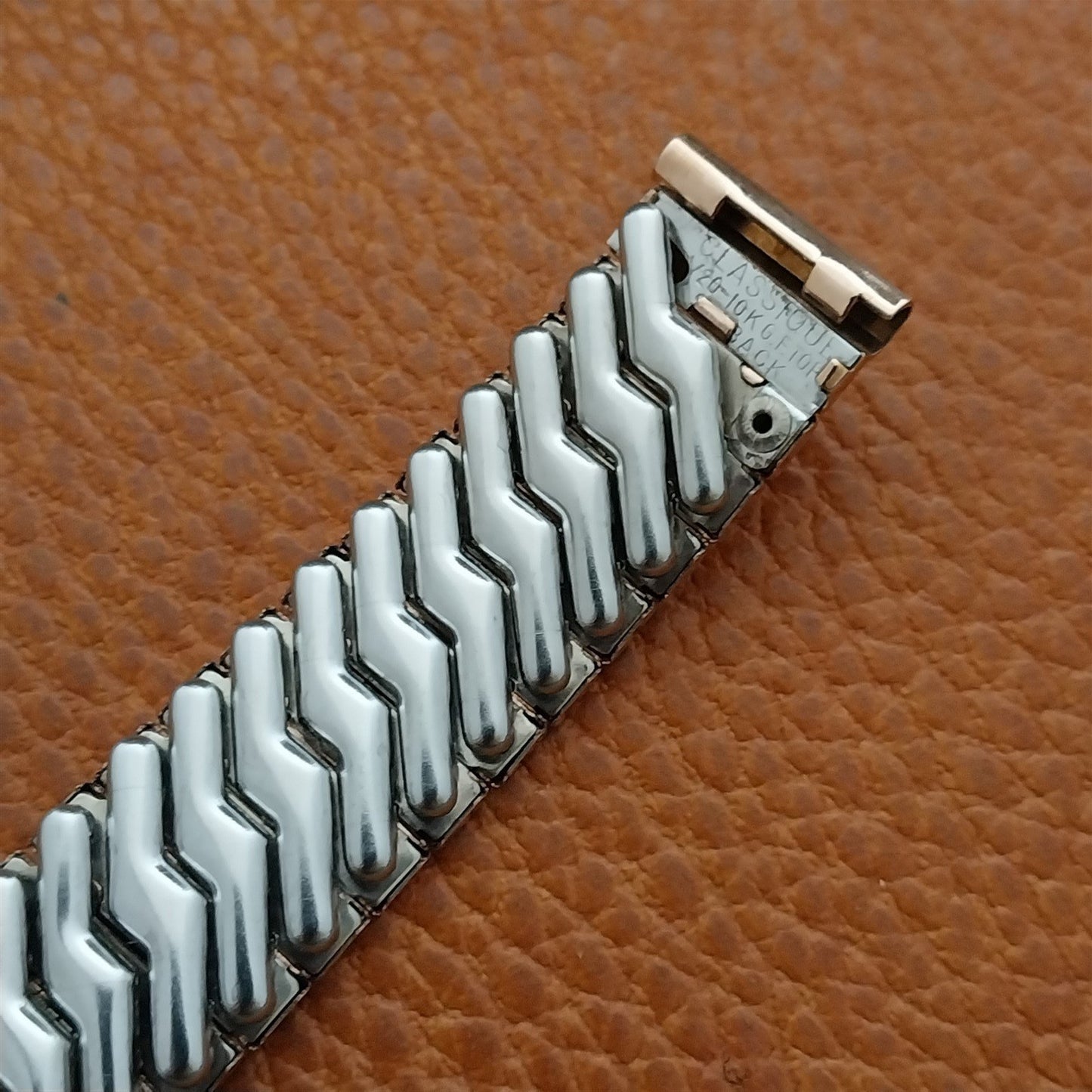 5/8" 1940s 10k Rose Gold Filled Classique Unused Vintage Watch Band