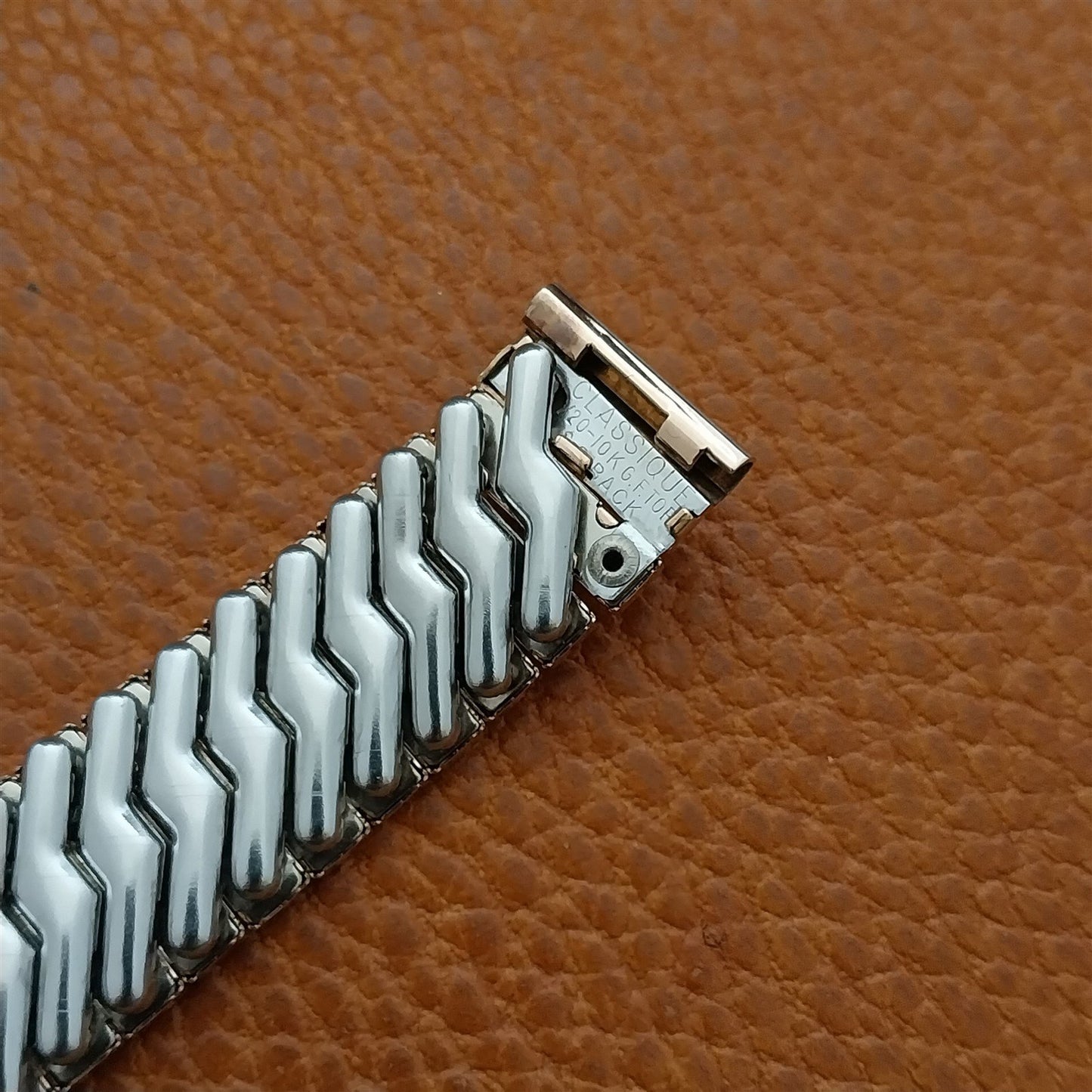 5/8" 1940s 10k Rose Gold Filled Classique Unused Vintage Watch Band
