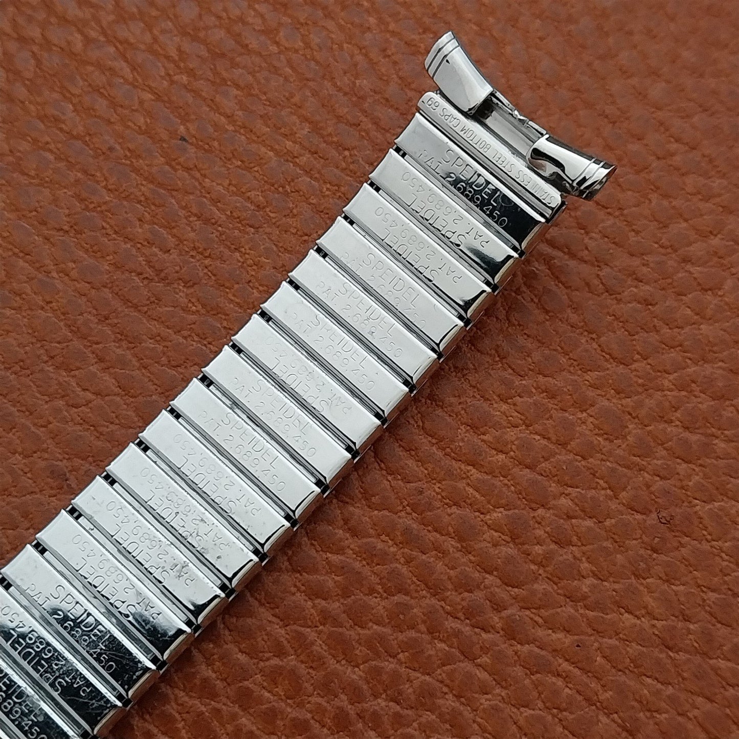 1969 White Gold Fill 19mm 18mm 16mm Speidel Sun Valley Unused Vintage Watch Band