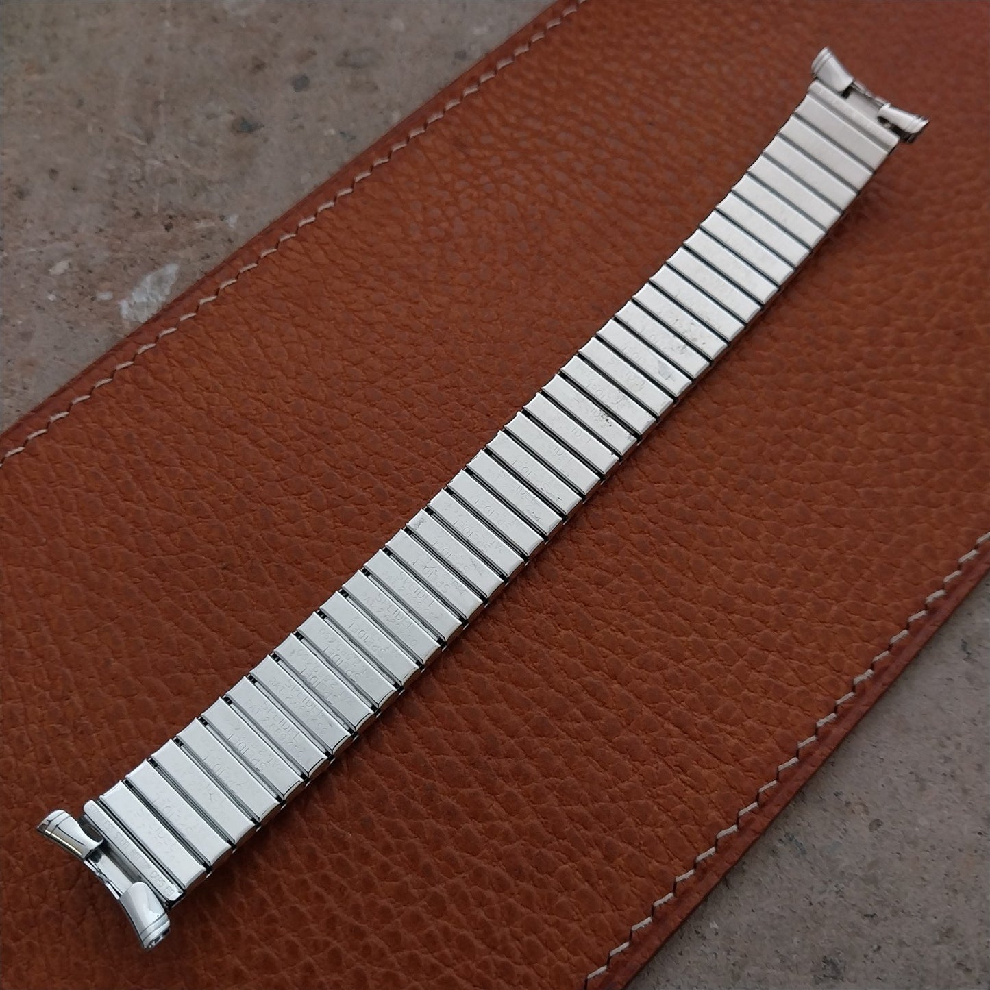 1969 White Gold Fill 19mm 18mm 16mm Speidel Sun Valley Unused Vintage Watch Band