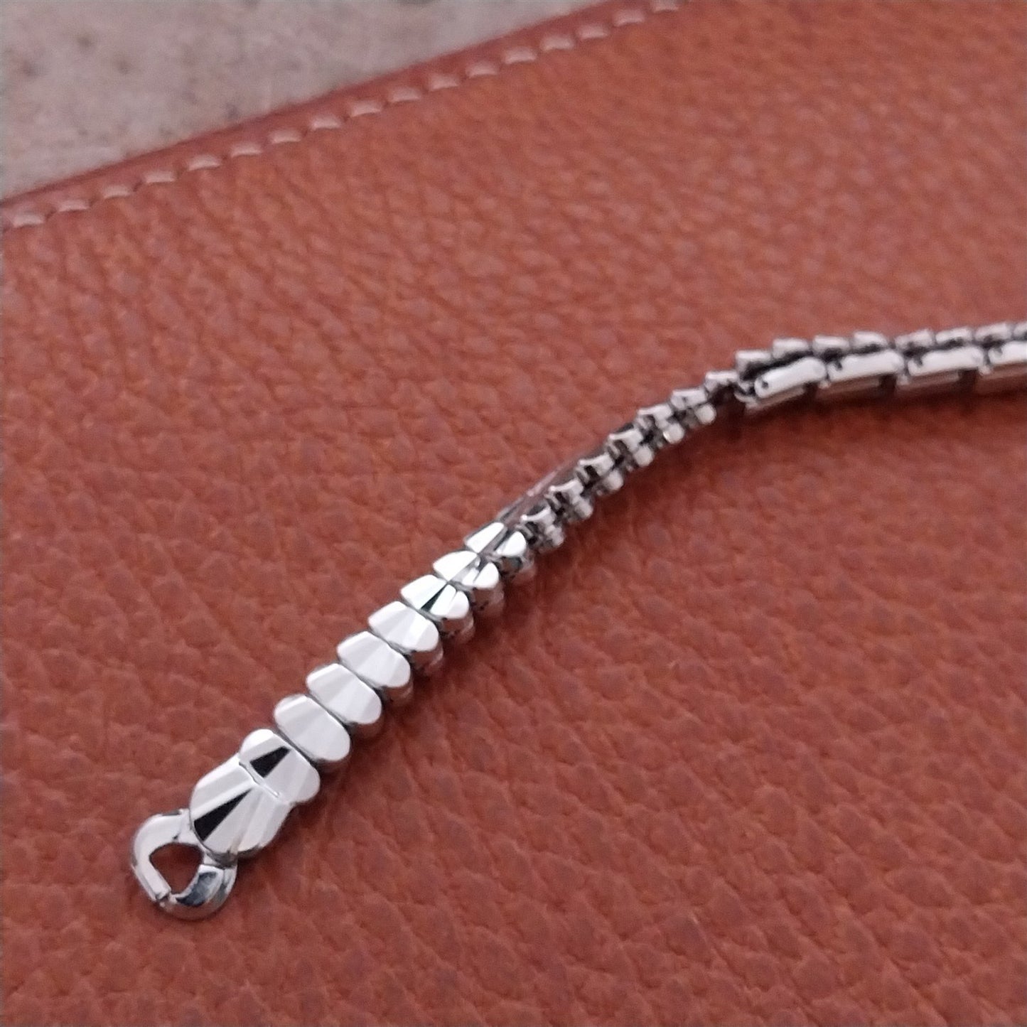 White Gold-Filled JB Champion Expansion Vintage Cocktail Watch Band