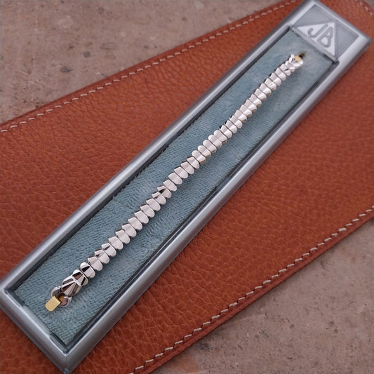 White Gold-Filled JB Champion Expansion Vintage Cocktail Watch Band