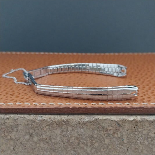 Ladies White Gold-Filled JB Champion 1960s Unused Vintage Cocktail Watch Band