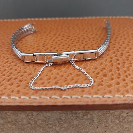 Ladies White Gold-Filled JB Champion 1960s Unused Vintage Cocktail Watch Band