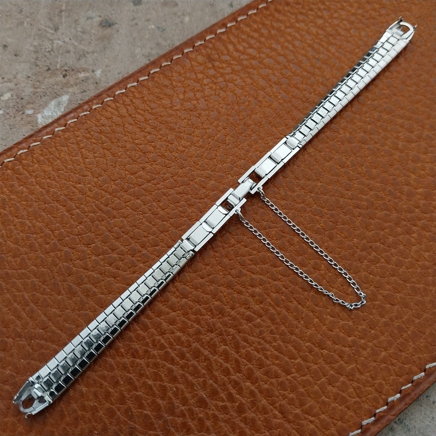 Ladies White Gold-Filled JB Champion 1960s Unused Vintage Cocktail Watch Band