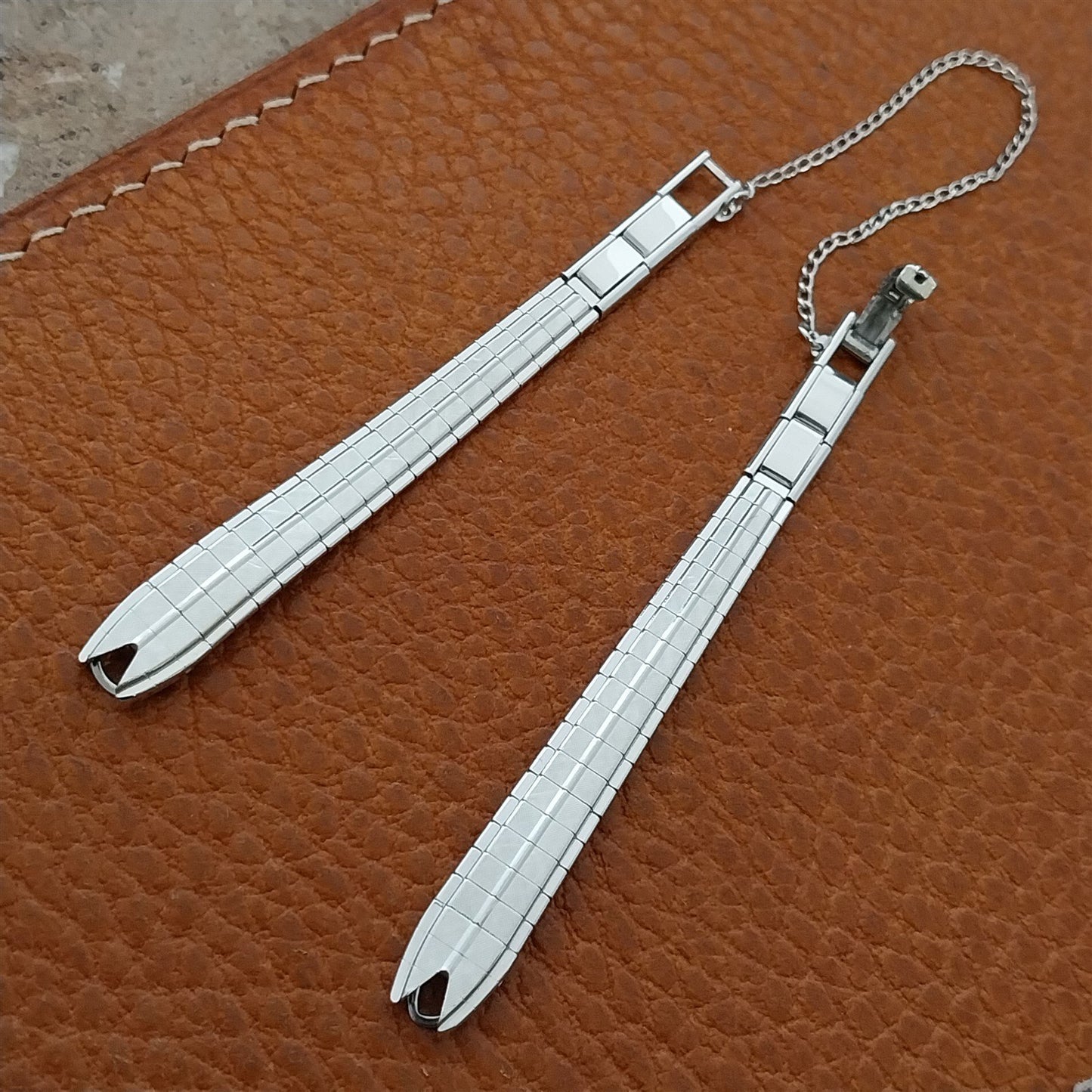 Ladies White Gold-Filled JB Champion 1960s Unused Vintage Cocktail Watch Band