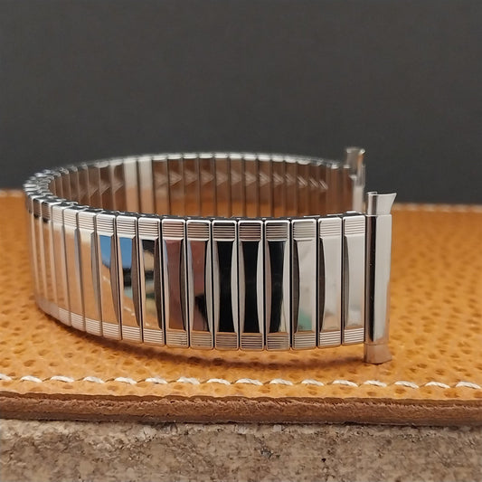 JB Champion NOS Stainless Steel Expansion 1970s Watch Band 18mm 19mm 20mm 21mm