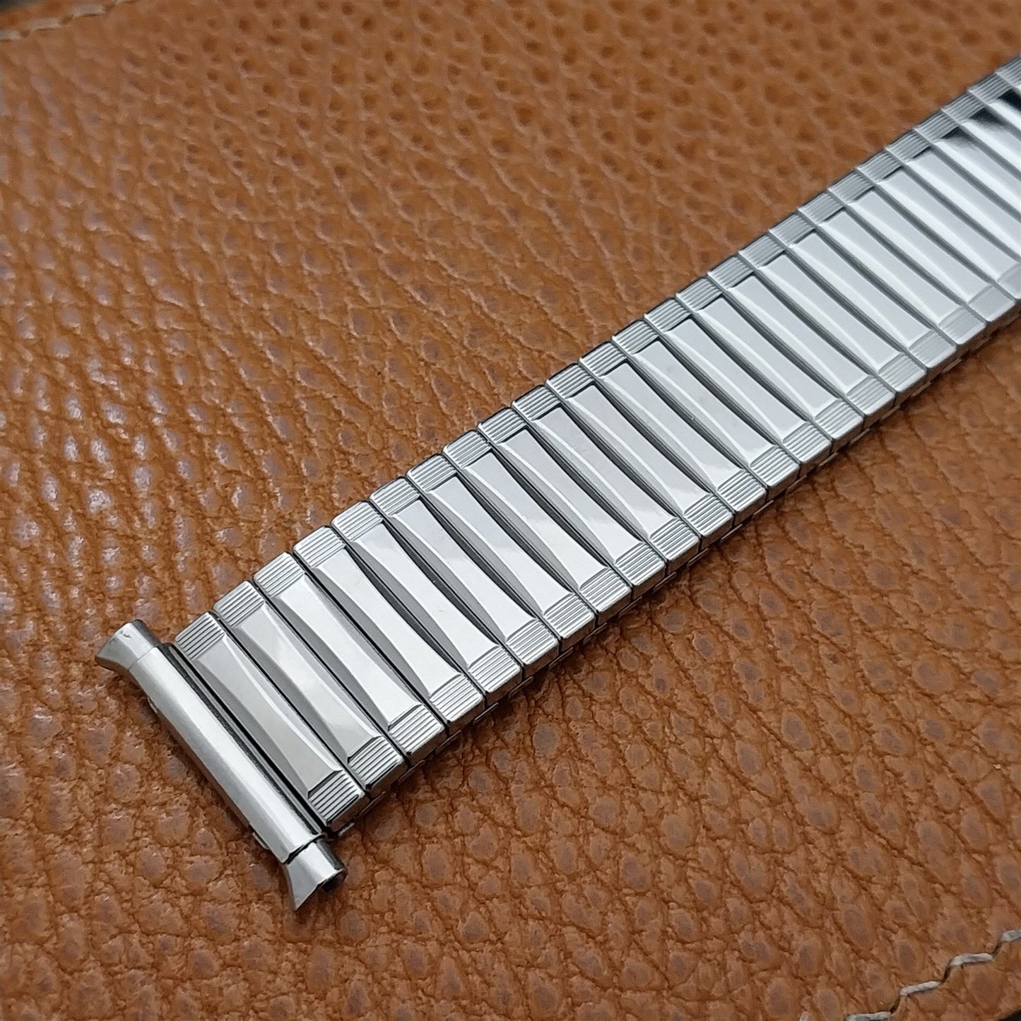 JB Champion NOS Stainless Steel Expansion 1970s Watch Band 18mm 19mm 20mm 21mm