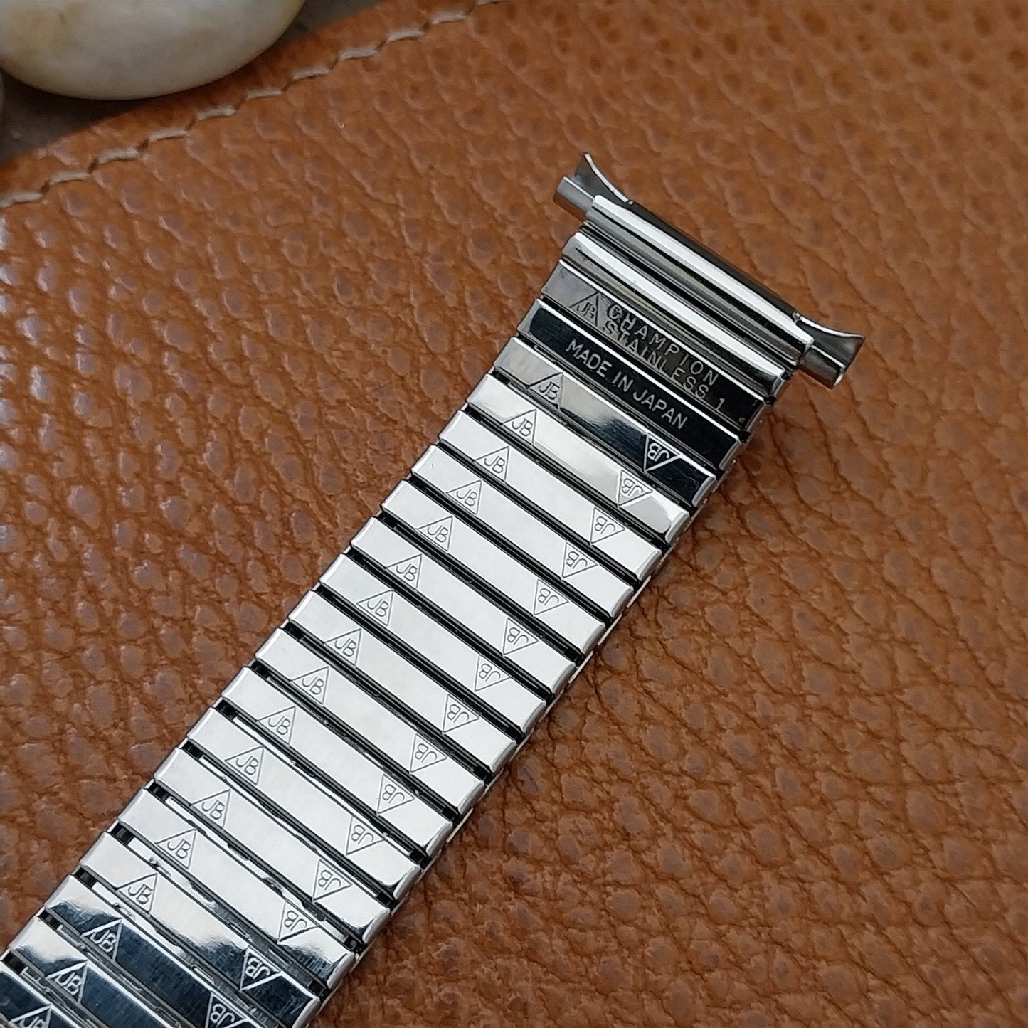 JB Champion NOS Stainless Steel Expansion 1970s Watch Band 18mm 19mm 20mm 21mm
