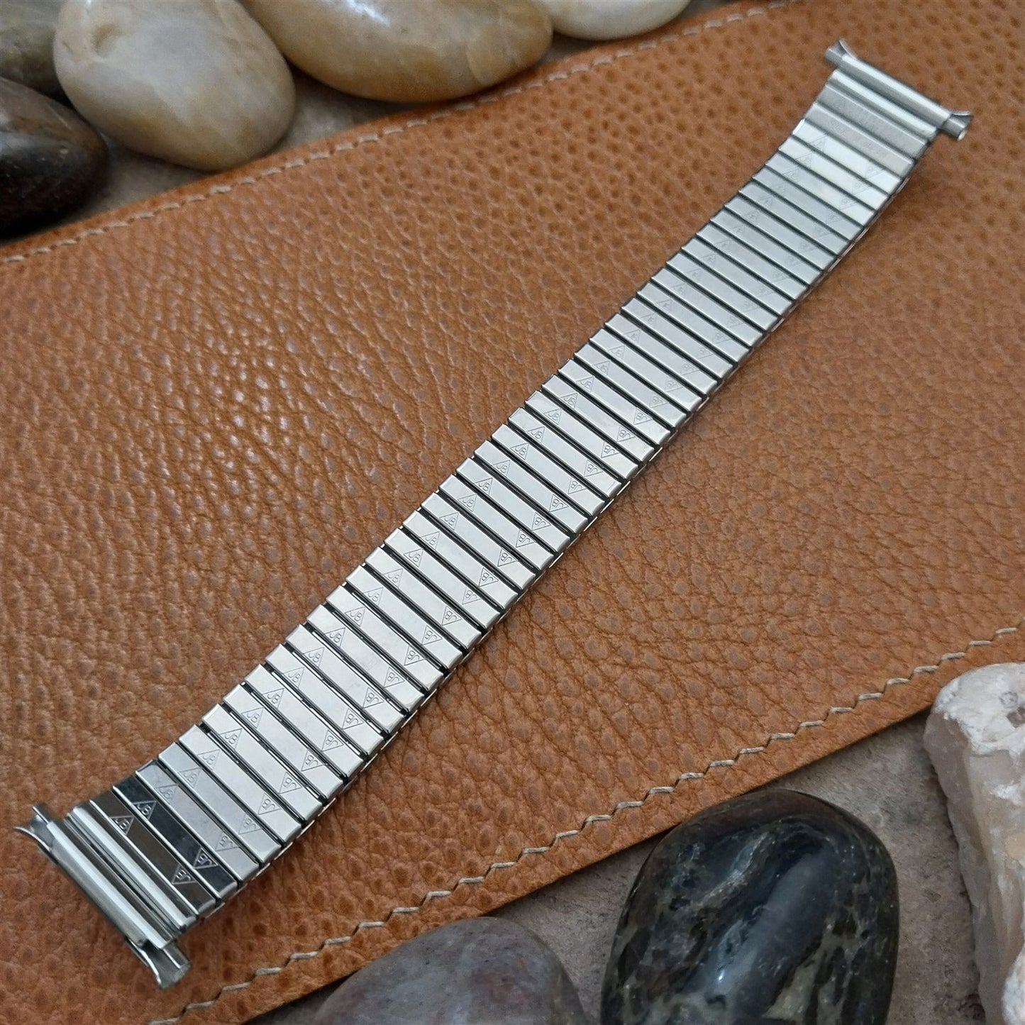 JB Champion NOS Stainless Steel Expansion 1970s Watch Band 18mm 19mm 20mm 21mm