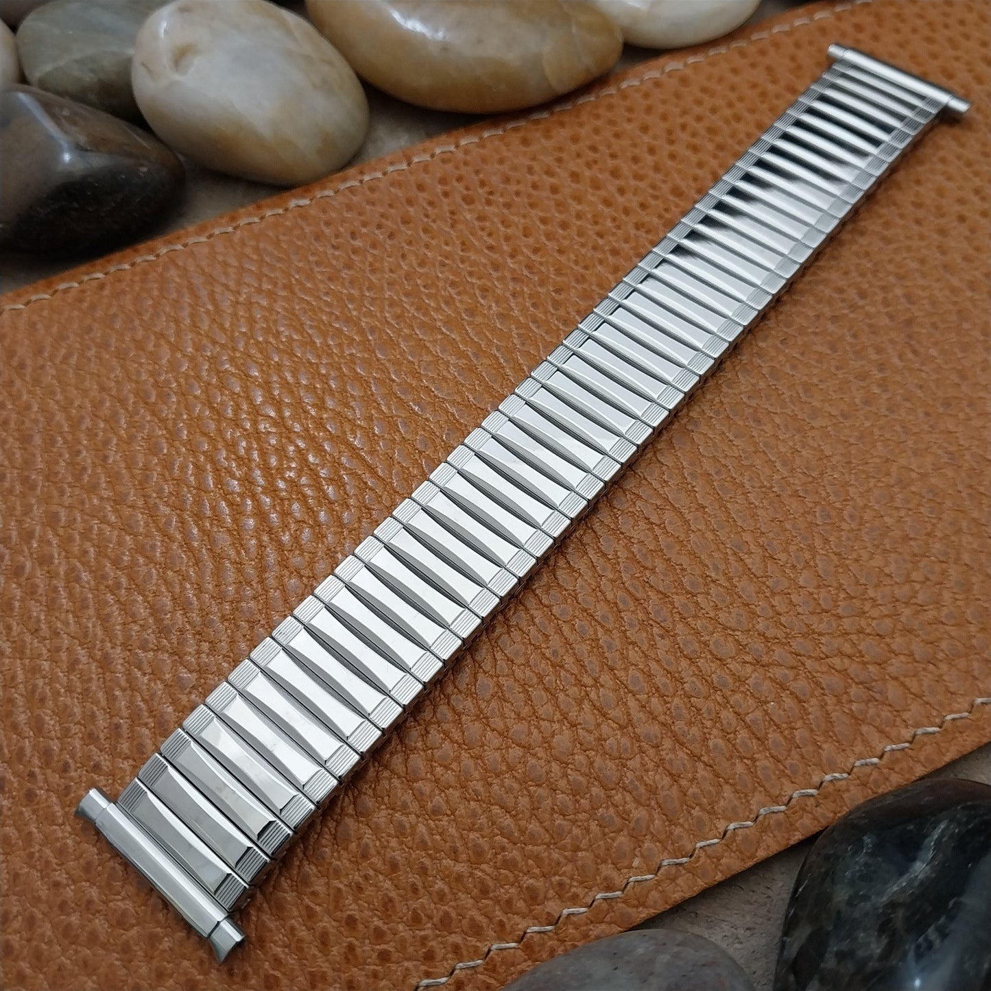 JB Champion NOS Stainless Steel Expansion 1970s Watch Band 18mm 19mm 20mm 21mm