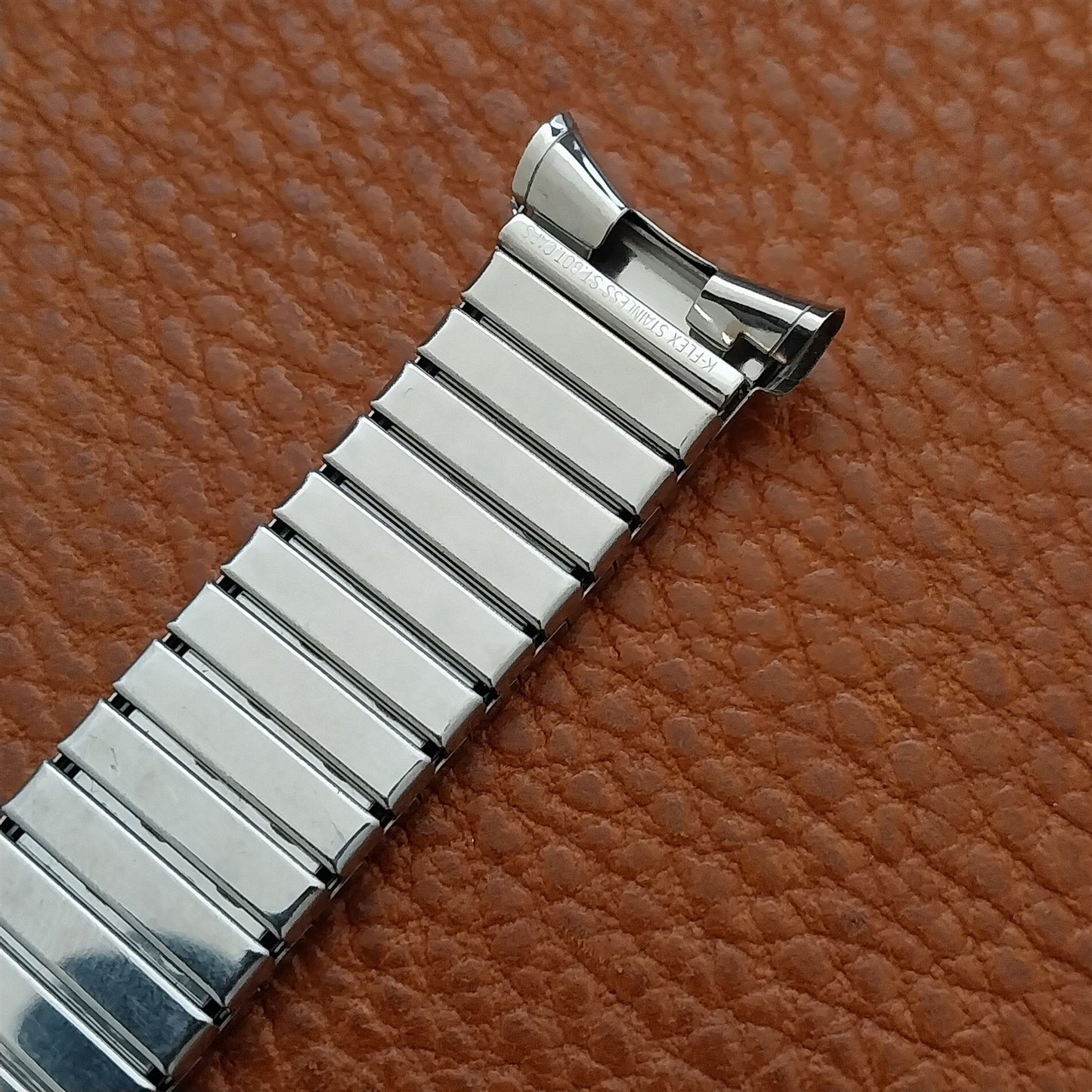 17mm 18mm 19mm Stainless Steel Long Expansion Speidel 1960s Vintage Watch Band