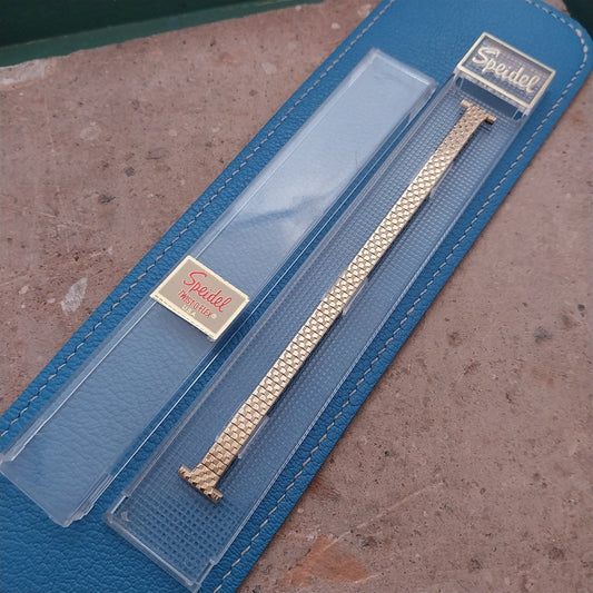 Vintage 10mm 11mm 12mm Ladies Speidel Gold Tone Unused Watch Band