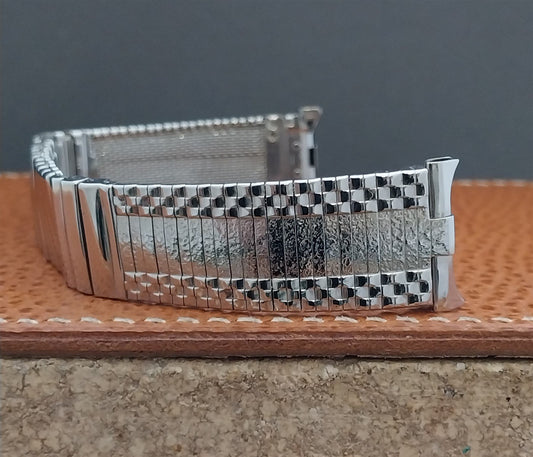 Vintage Stainless Steel JB Champion 17mm 18mm 19mm 1960s Unused Watch Band