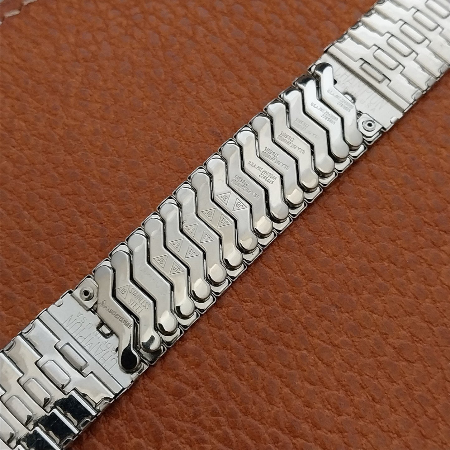 19mm 18mm 17mm Stainless JB Champion Watchmate Unused 1950s Vintage Watch Band