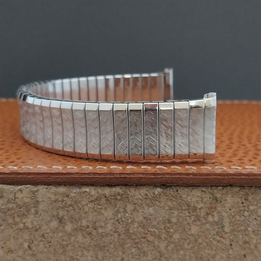 Vintage 1967 White Gold-Filled Speidel Fairway 19mm 18mm 17mm Unused Watch Band