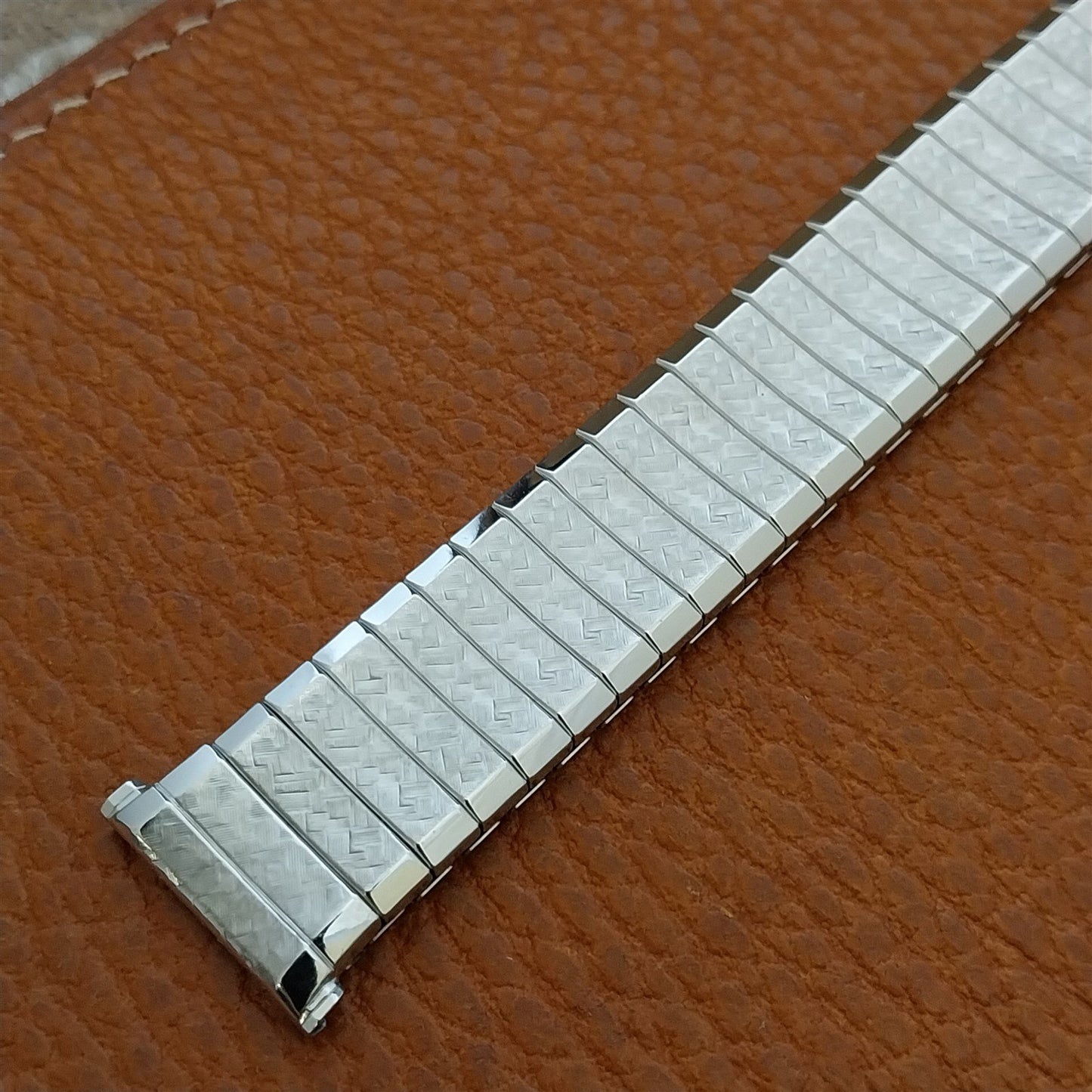 Vintage 1967 White Gold-Filled Speidel Fairway 19mm 18mm 17mm Unused Watch Band