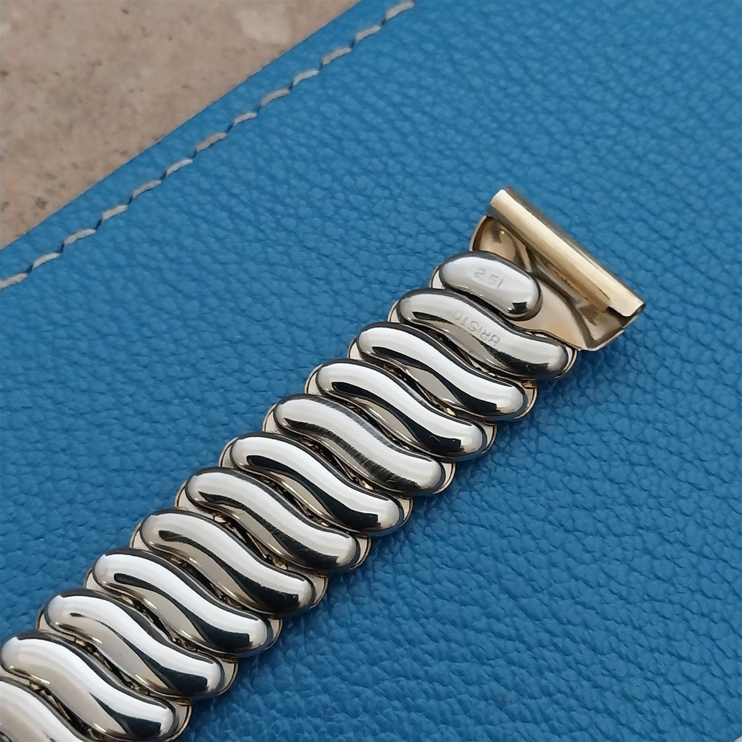 Vintage 5/8" Bristol Short Gold-Filled Classic Stretch Unused 1940s Watch Band