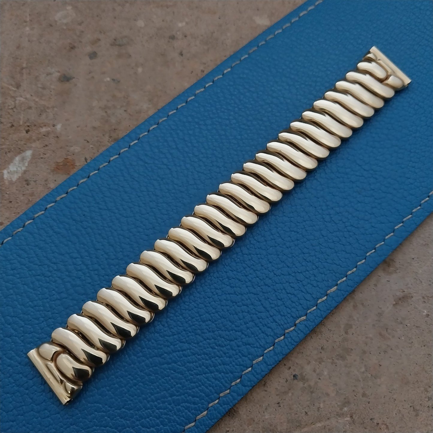 Vintage 5/8" Bristol Short Gold-Filled Classic Stretch Unused 1940s Watch Band