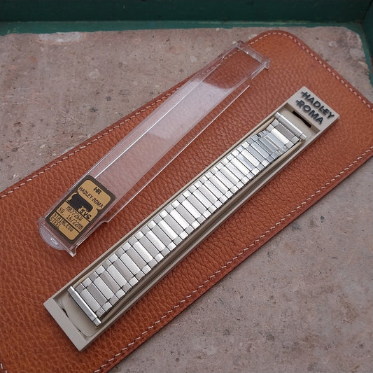 Hadley Roma Stainless Steel Classic Stretch 18mm 19mm 20mm Unused Watch Band
