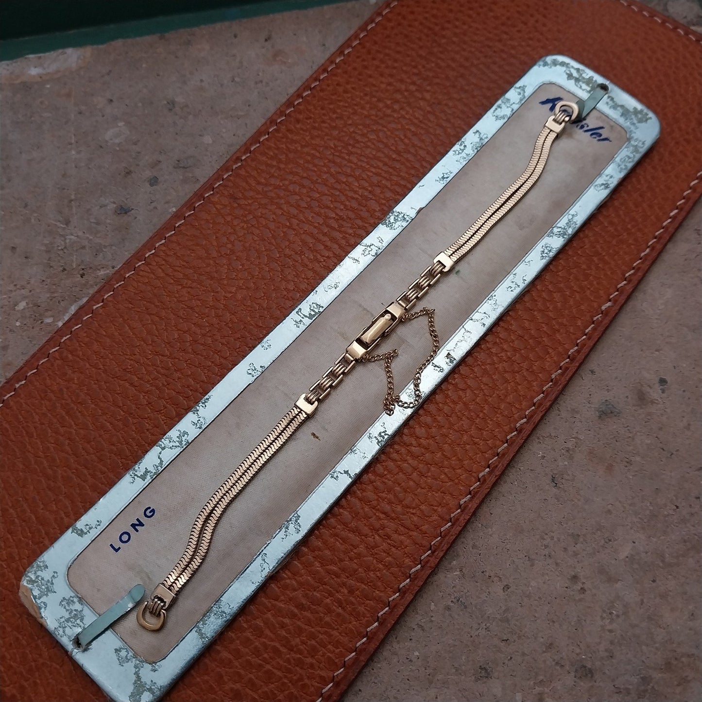 Vintage Kreisler Long Gold-Fill Unused Classic 1950s Ladies Cocktail Watch Band