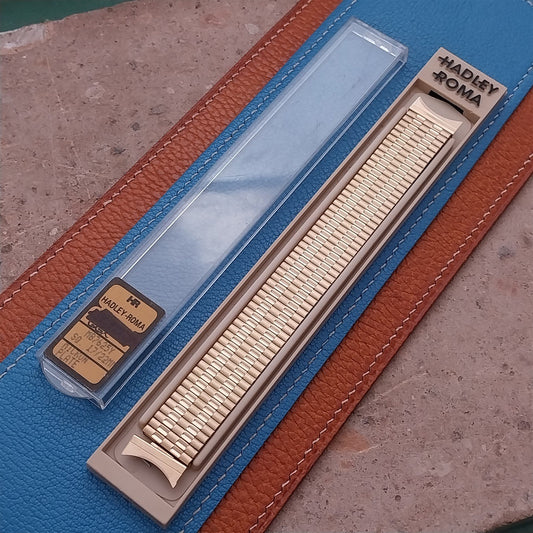 18mm Hadley Roma Gold-Tone Expansion Watch Band