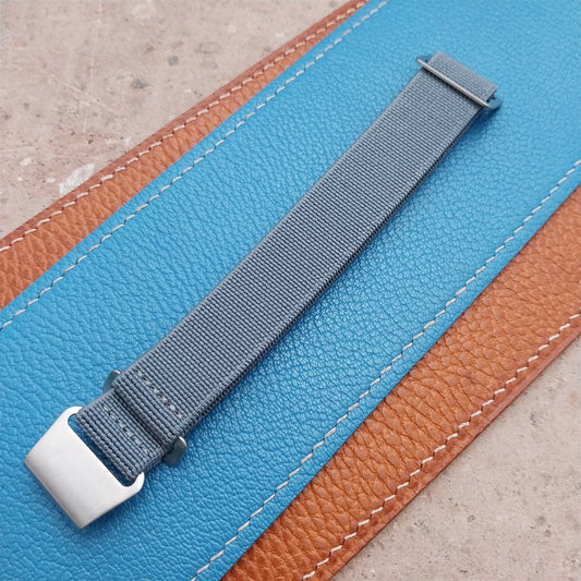 18mm Marine Nationale MN Parachute Gray Elastic Field Watch Strap