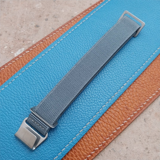 18mm Marine Nationale MN Parachute Gray Elastic Field Watch Strap