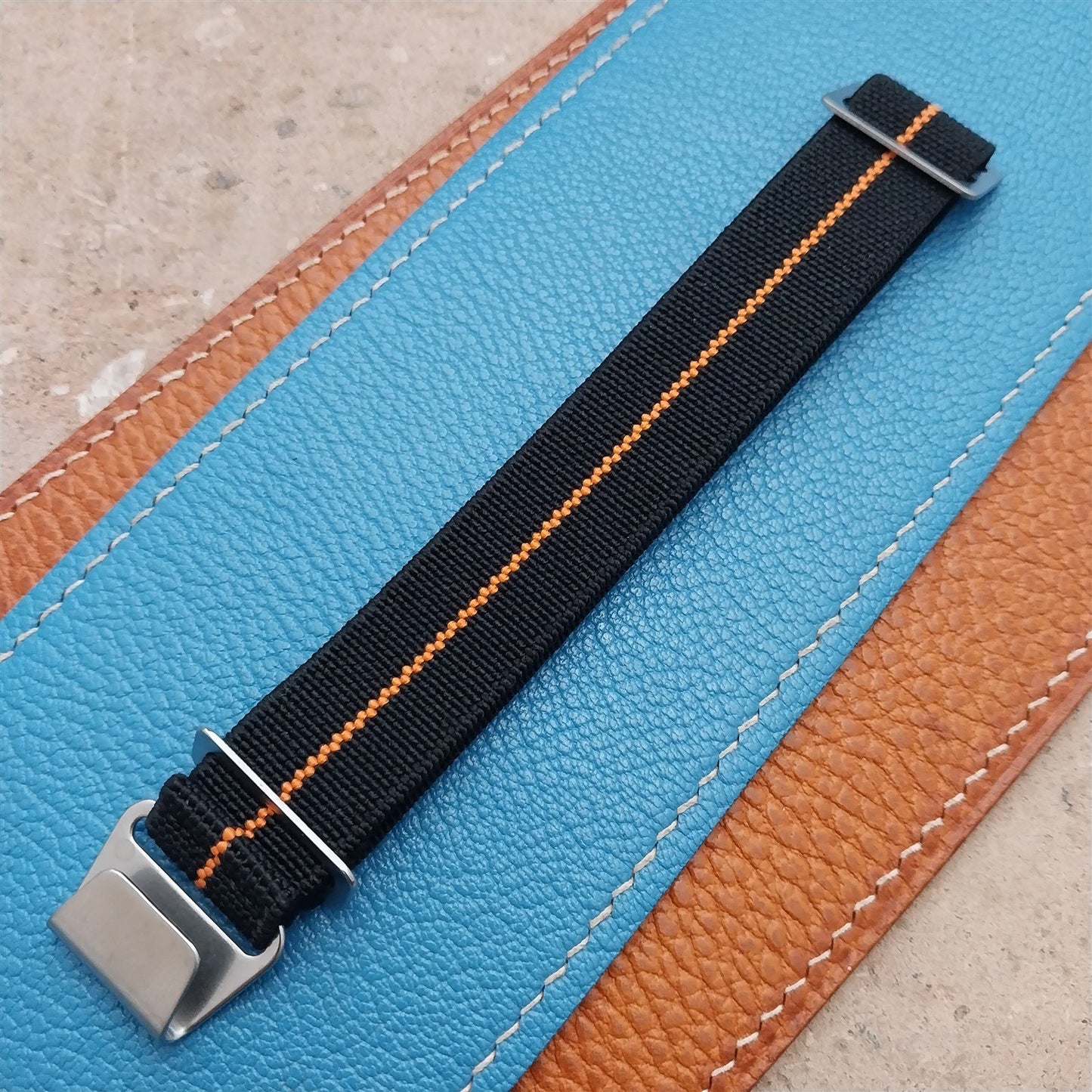 18mm Marine Nationale MN Parachute Elastic Field Watch Strap