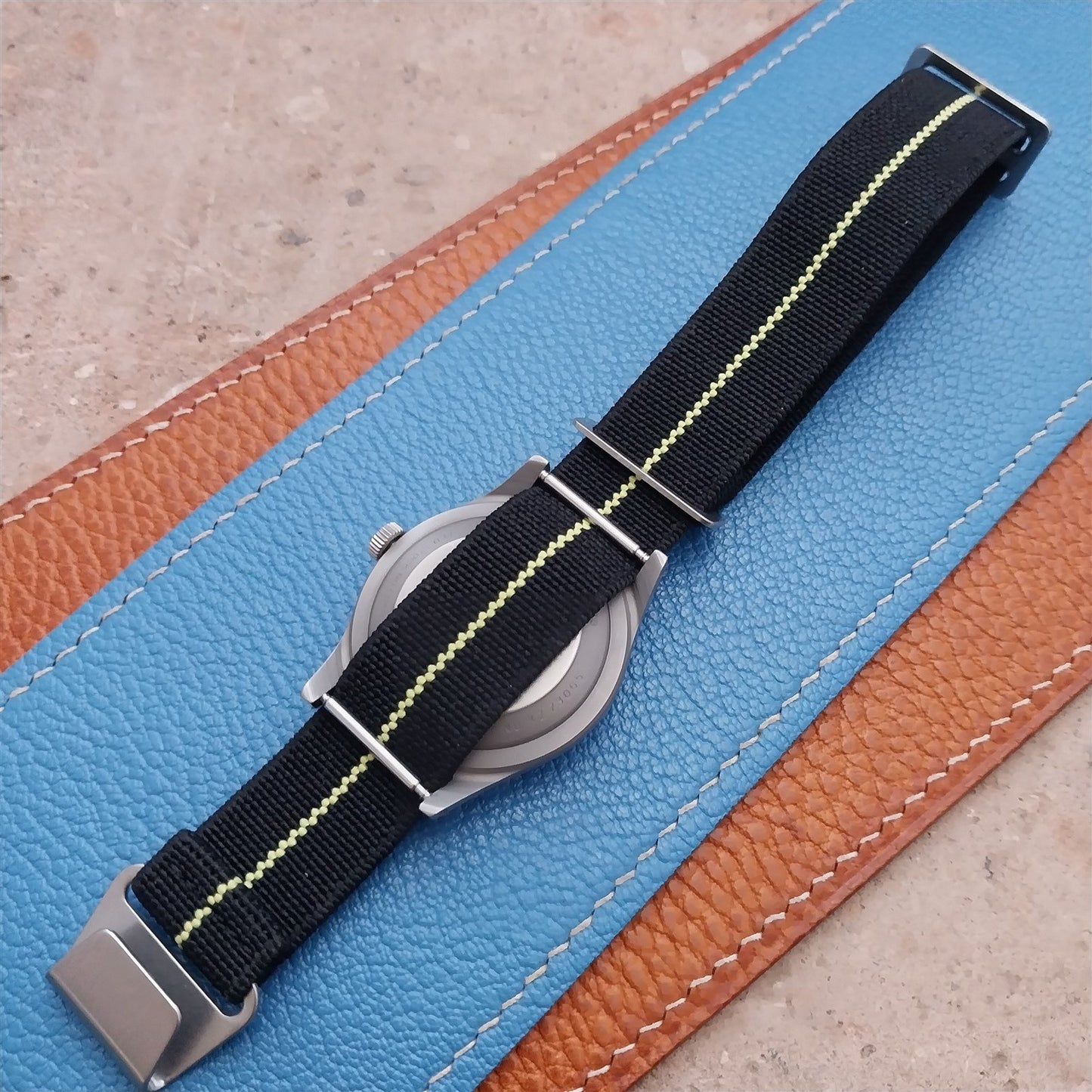 18mm Marine Nationale MN Parachute Elastic Field Watch Strap