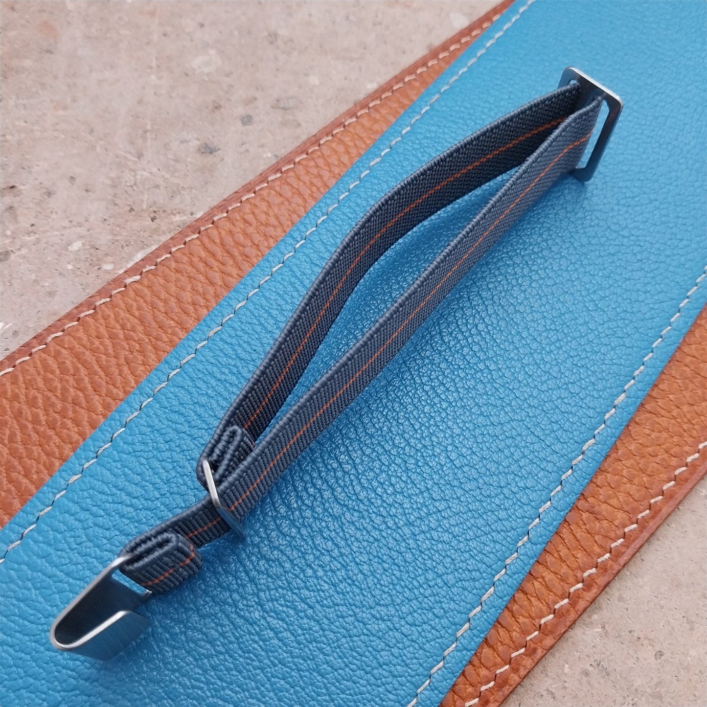 18mm Marine Nationale MN Parachute Elastic Field Watch Strap