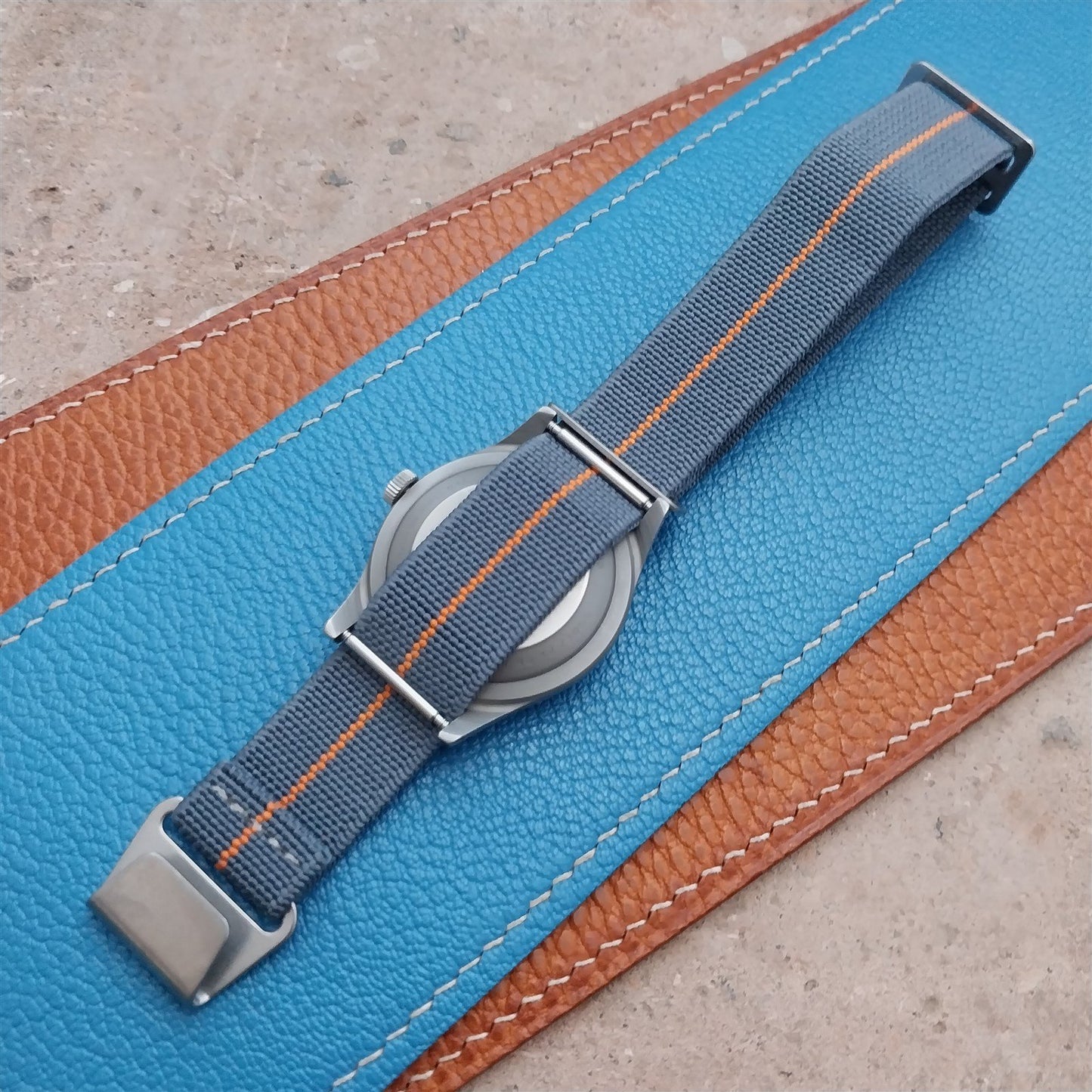 18mm Marine Nationale MN Parachute Elastic Field Watch Strap