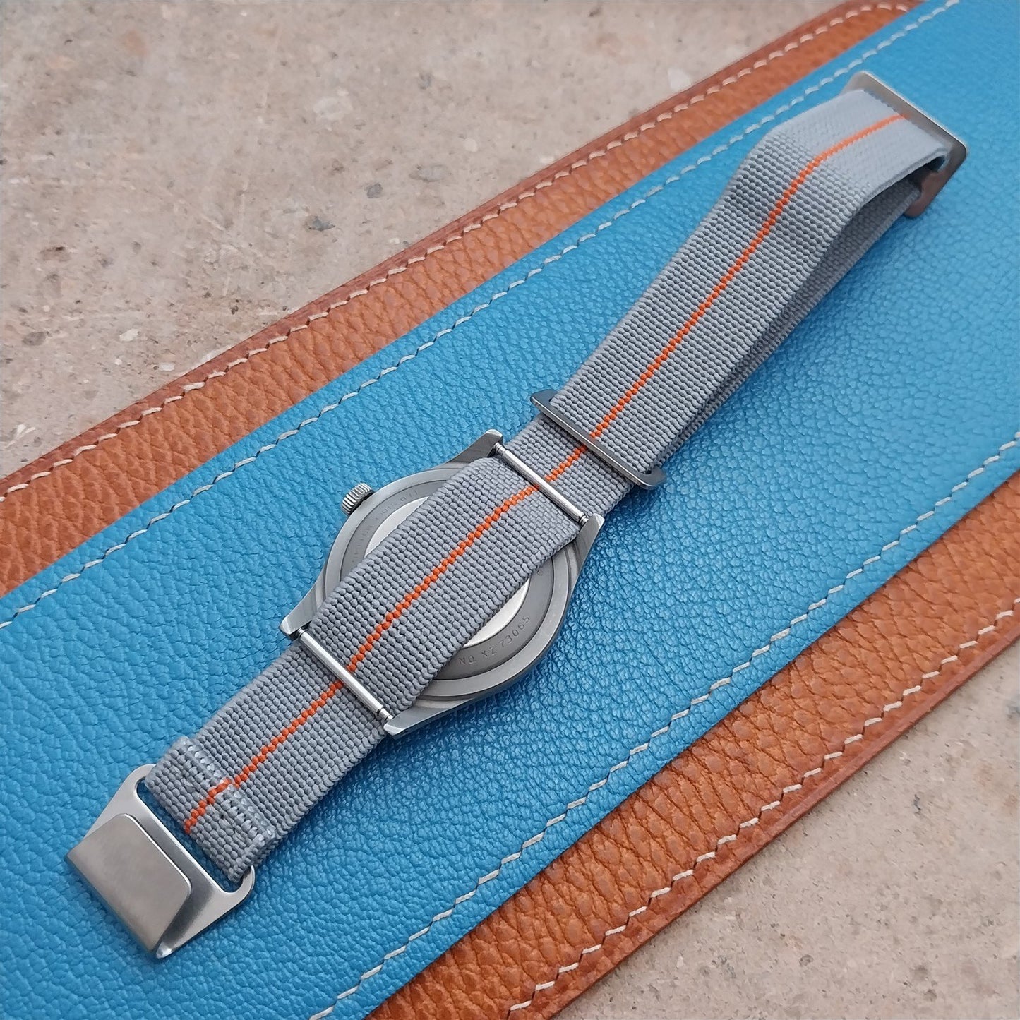 18mm Marine Nationale MN Parachute Elastic Field Watch Strap