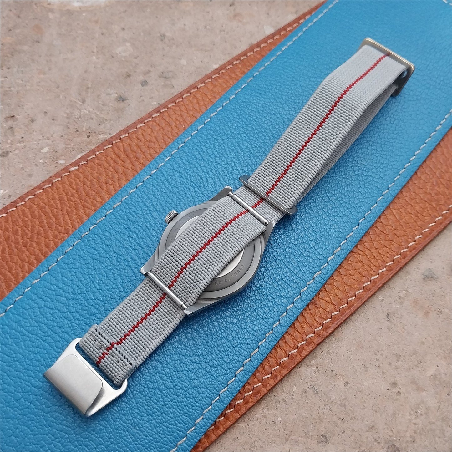 18mm Marine Nationale MN Parachute Elastic Field Watch Strap