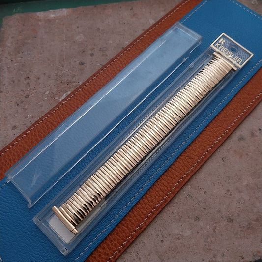 16mm 18mm 20mm Kreisler Gold-Tone Expansion Unused Vintage Watch Band