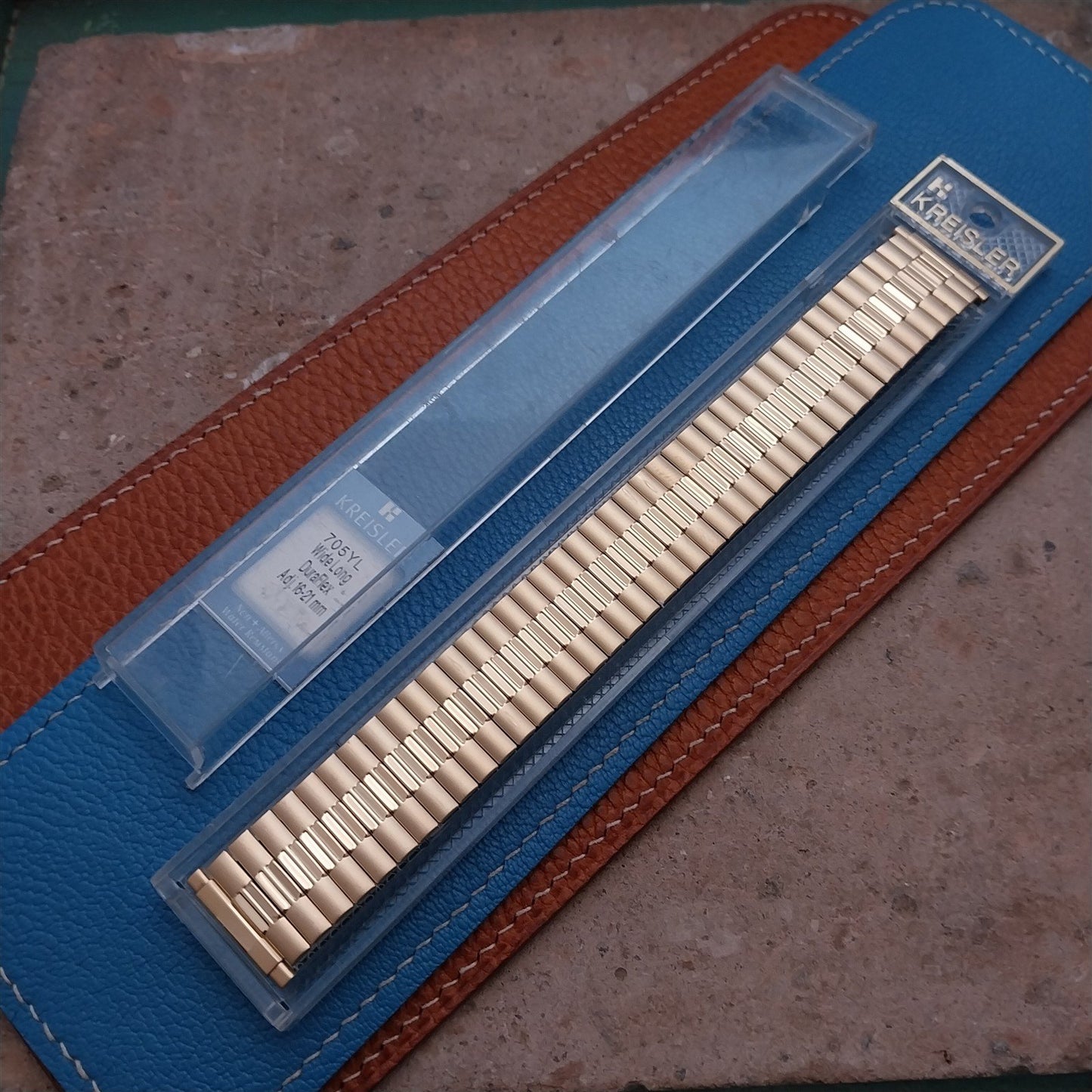 16mm 18mm 20mm Kreisler Gold-Tone Expansion Unused Vintage Watch Band