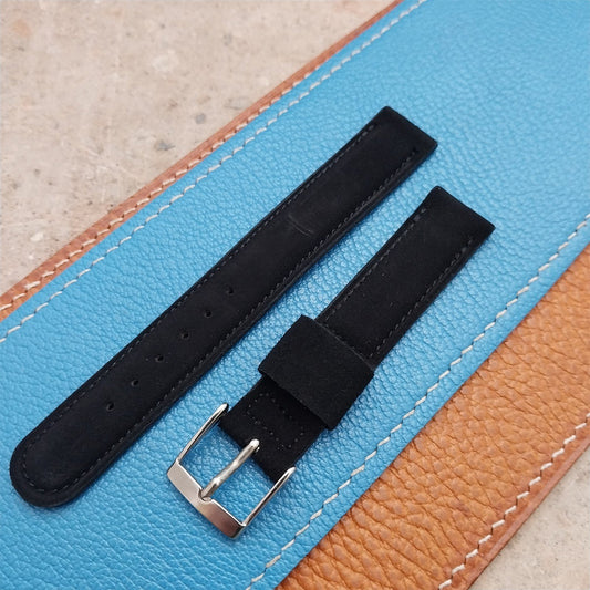 Vintage 5/8" Gemex Padded Suede Unused Classic 1950s Watch Strap
