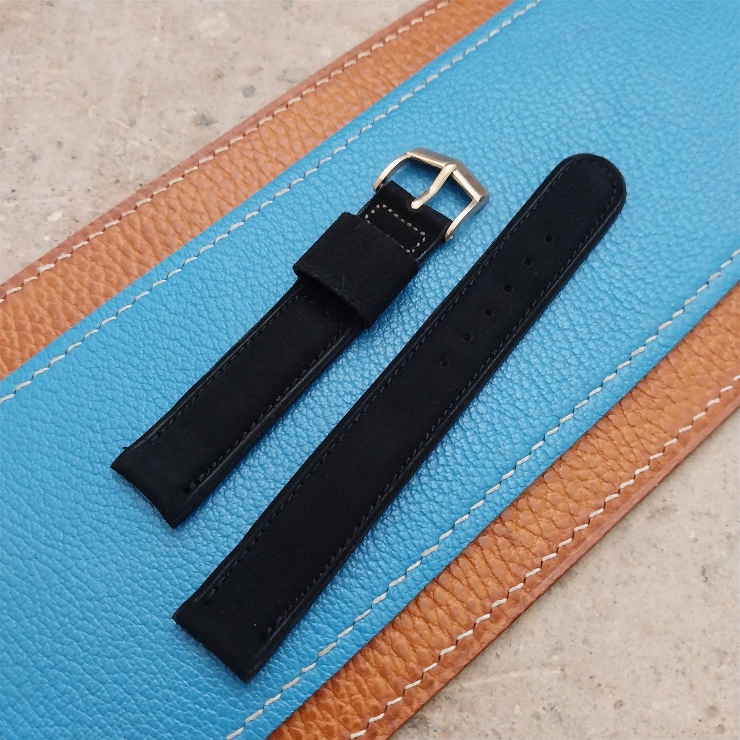 Vintage 5/8" Gemex Suede Unused NOS Classic 1960s Watch Strap