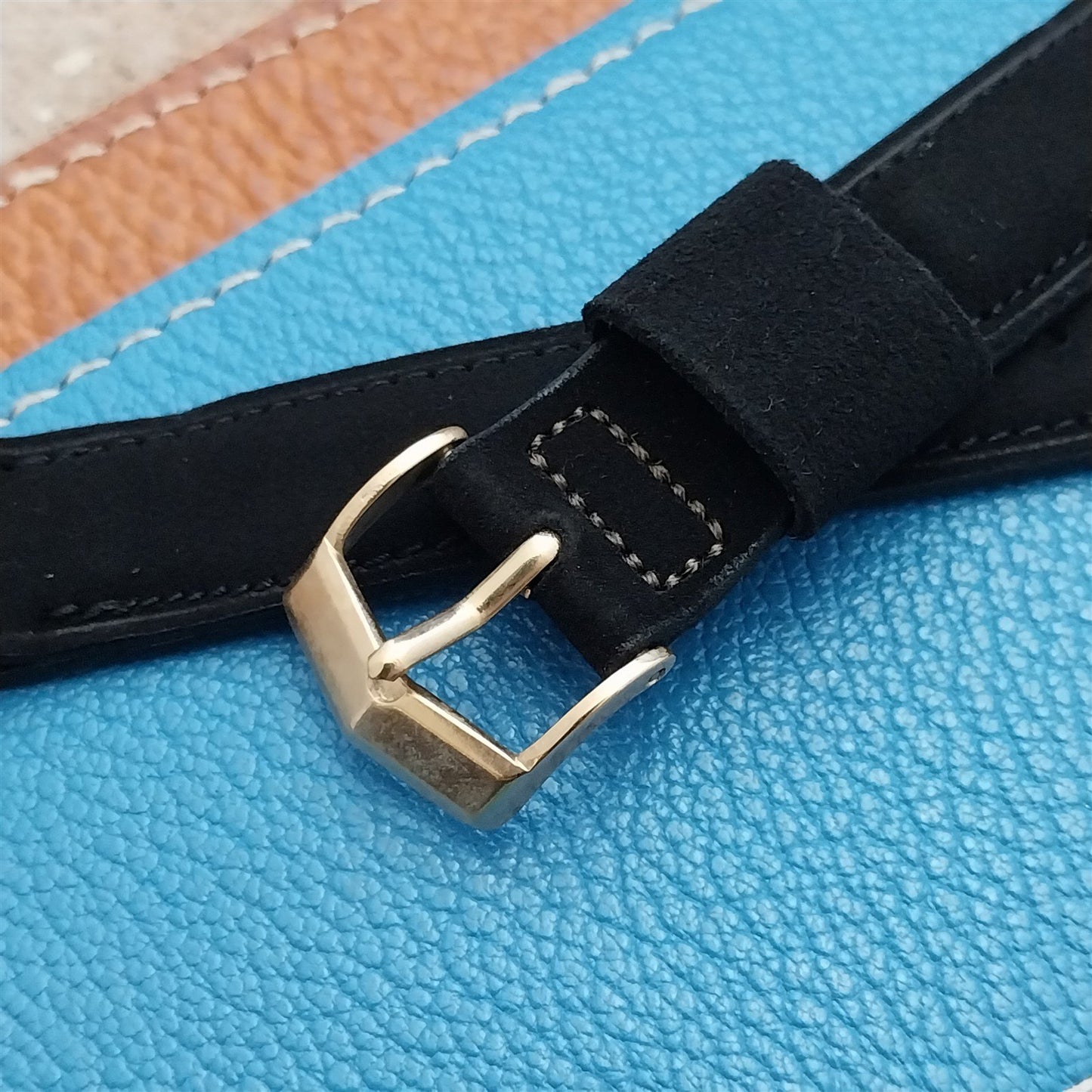 Vintage 5/8" Gemex Suede Unused NOS Classic 1960s Watch Strap