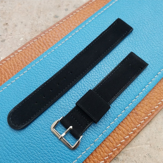 Vintage 5/8" Gemex Unpadded Suede Unused Classic 1950s Watch Strap