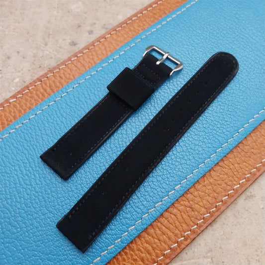 Vintage 5/8" Gemex Unpadded Suede Unused Classic 1950s Watch Strap