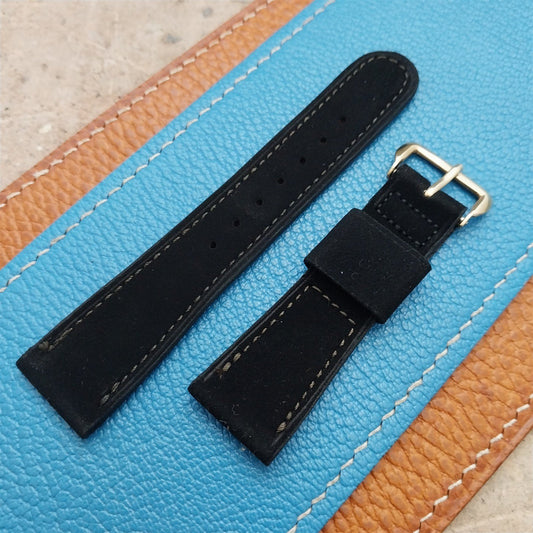 Vintage 18.6mm Gemex Unpadded Suede Short Unused 1950s Watch Strap