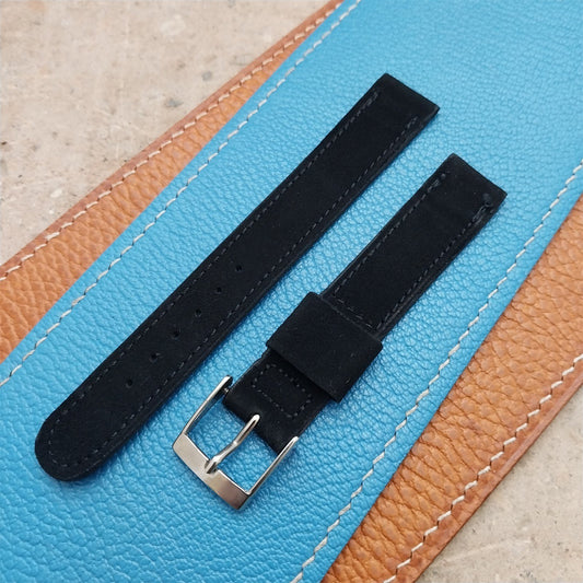 Vintage 5/8" Gemex Unpadded Suede Unused Classic 1950s Watch Strap