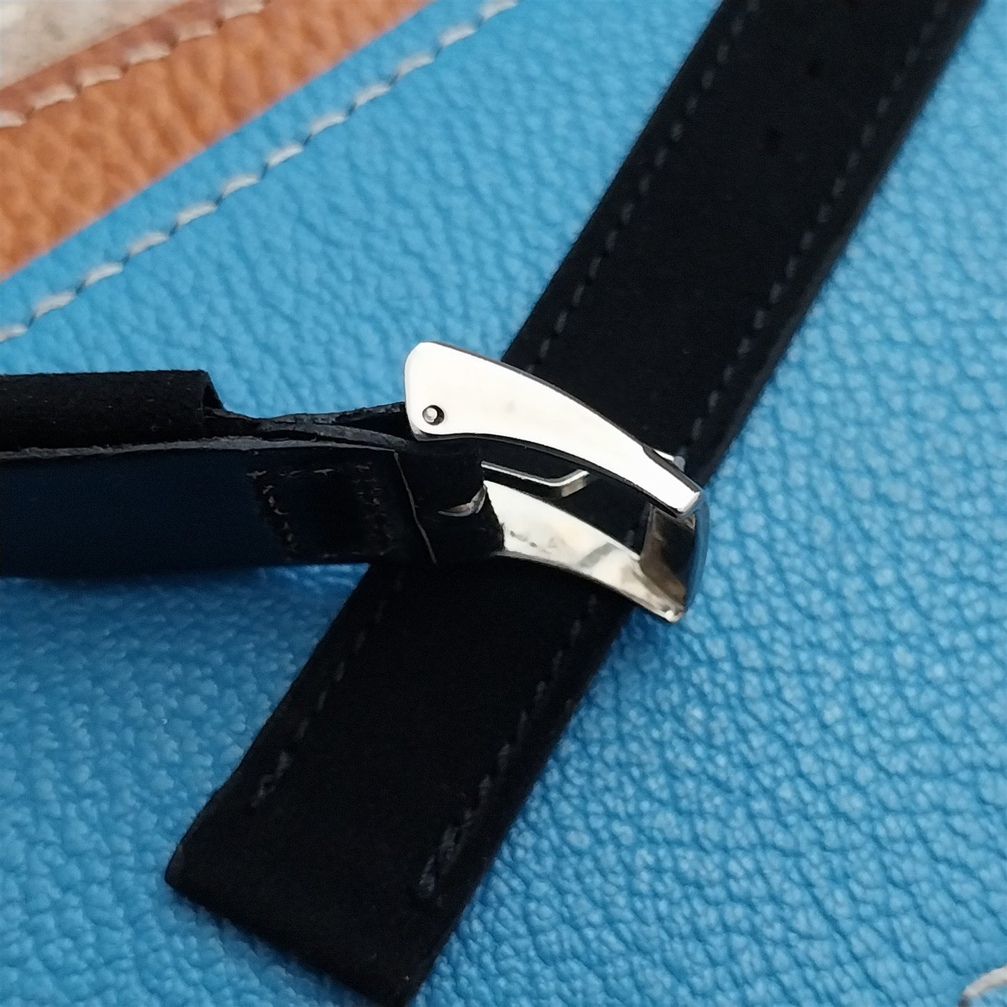 Vintage 5/8" Gemex Unpadded Suede Unused Classic 1950s Watch Strap