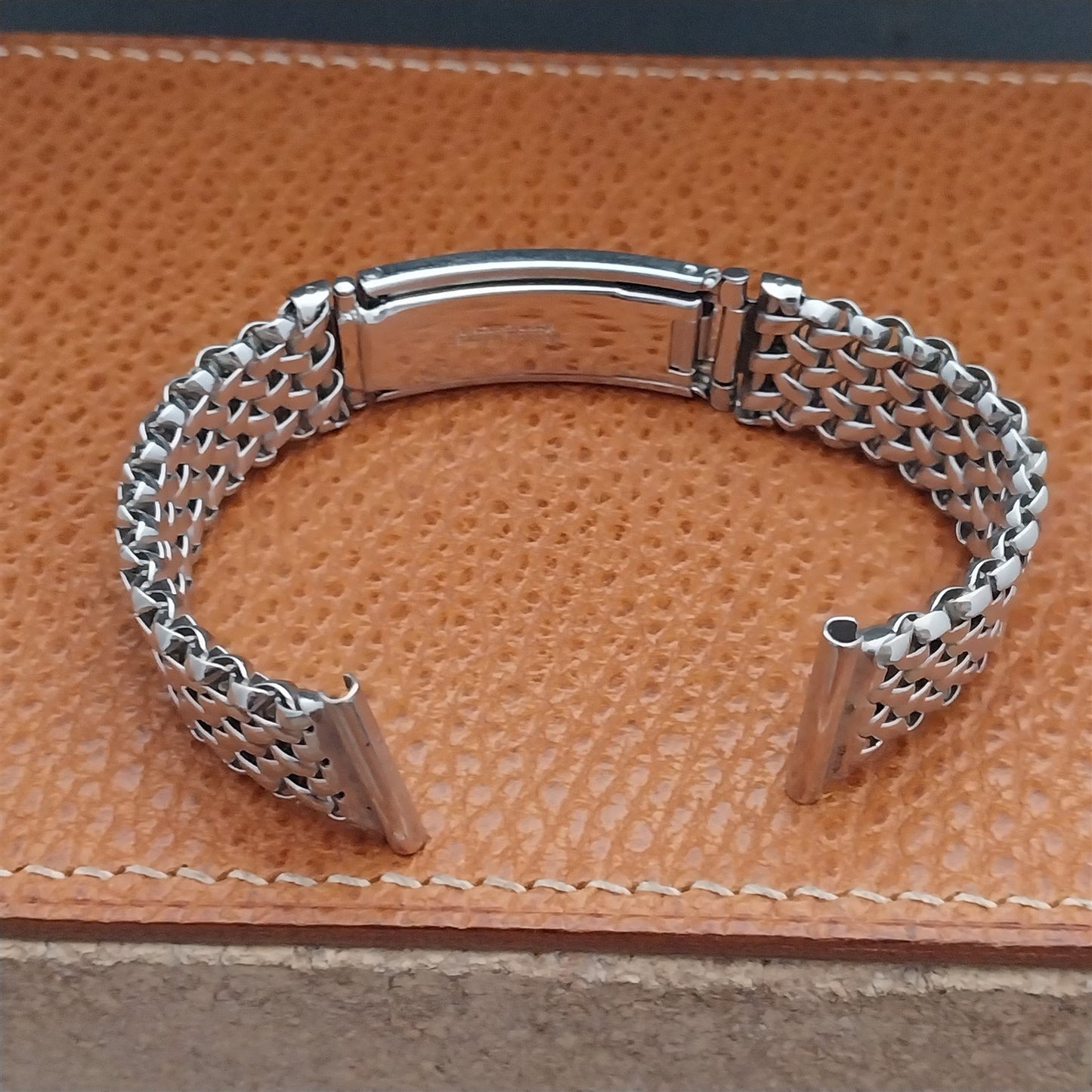 19mm 18mm 17mm 16mm White Gold-Filled Kreisler Mesh Vintage Watch Band