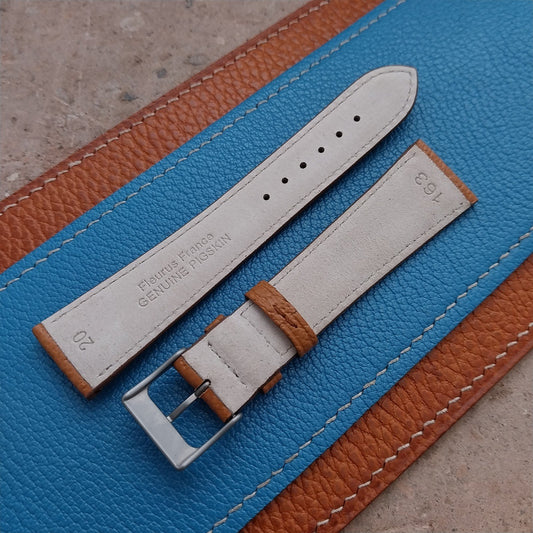 20mm Fleurus France Pigskin Slim Tapered 20/16 Watch Strap