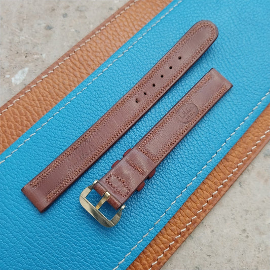 14mm 1940s Long California Saddle Leather Unused Vintage Watch Strap